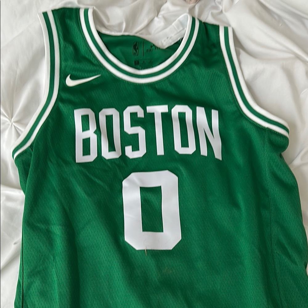 Nike Green and White Game Jersey